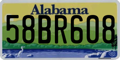 AL license plate 58BR608