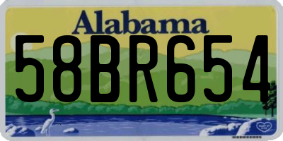 AL license plate 58BR654
