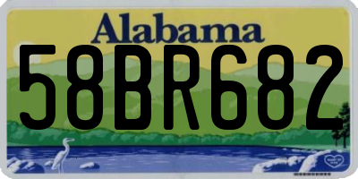 AL license plate 58BR682