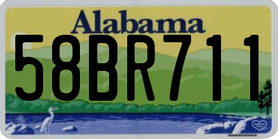 AL license plate 58BR711