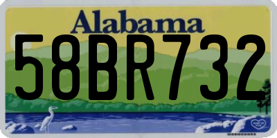 AL license plate 58BR732