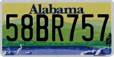 AL license plate 58BR757