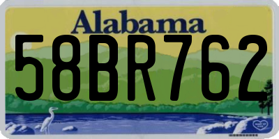 AL license plate 58BR762
