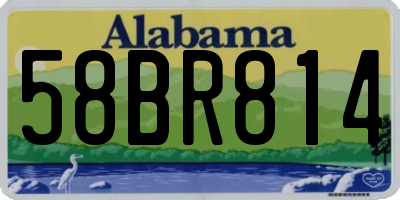 AL license plate 58BR814