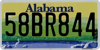 AL license plate 58BR844