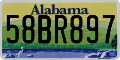 AL license plate 58BR897