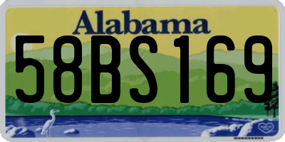 AL license plate 58BS169