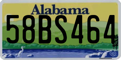 AL license plate 58BS464