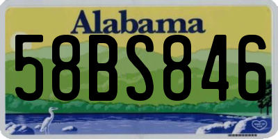 AL license plate 58BS846