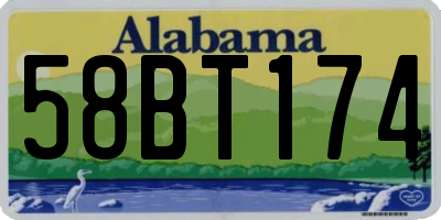 AL license plate 58BT174