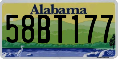 AL license plate 58BT177
