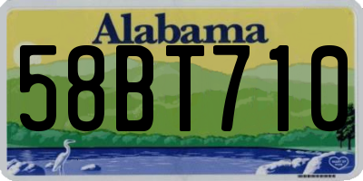 AL license plate 58BT710