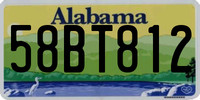 AL license plate 58BT812