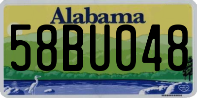 AL license plate 58BU048