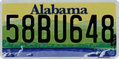 AL license plate 58BU648