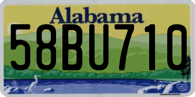 AL license plate 58BU710