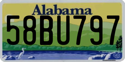 AL license plate 58BU797