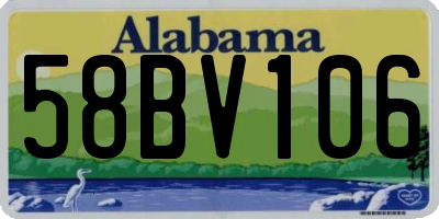 AL license plate 58BV106