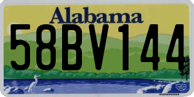 AL license plate 58BV144