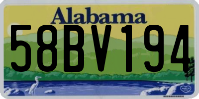 AL license plate 58BV194
