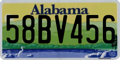 AL license plate 58BV456