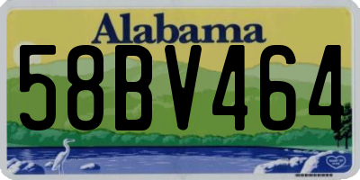 AL license plate 58BV464