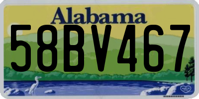 AL license plate 58BV467