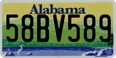 AL license plate 58BV589
