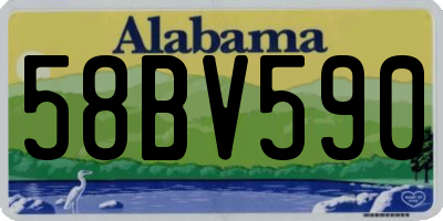 AL license plate 58BV590