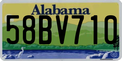 AL license plate 58BV710