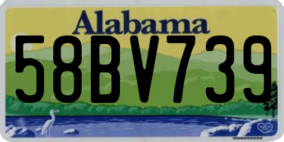 AL license plate 58BV739
