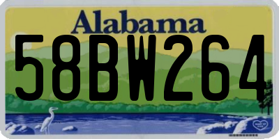 AL license plate 58BW264