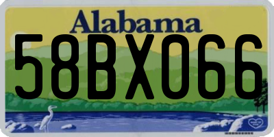 AL license plate 58BX066