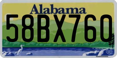AL license plate 58BX760