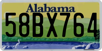 AL license plate 58BX764