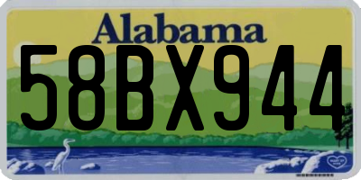 AL license plate 58BX944