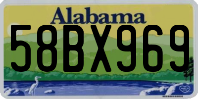 AL license plate 58BX969