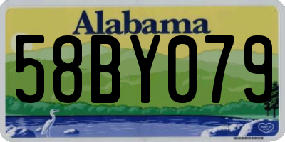 AL license plate 58BY079