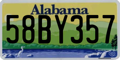 AL license plate 58BY357