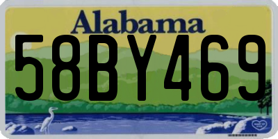 AL license plate 58BY469