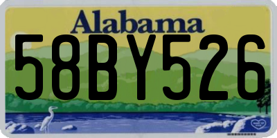 AL license plate 58BY526