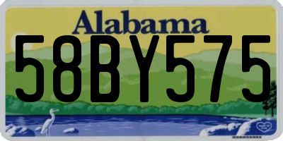 AL license plate 58BY575