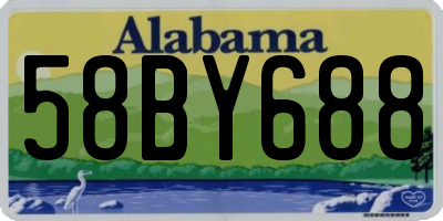 AL license plate 58BY688