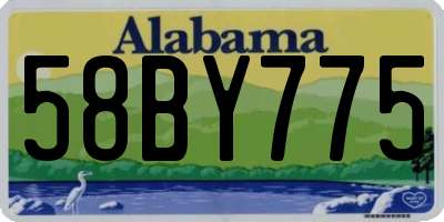 AL license plate 58BY775