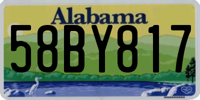 AL license plate 58BY817