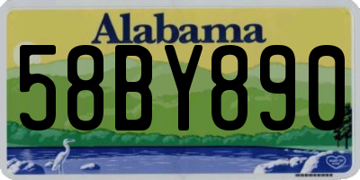 AL license plate 58BY890