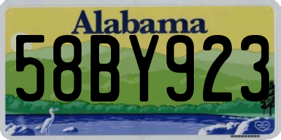 AL license plate 58BY923