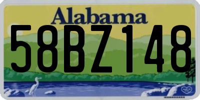 AL license plate 58BZ148