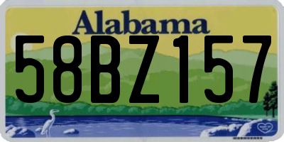 AL license plate 58BZ157
