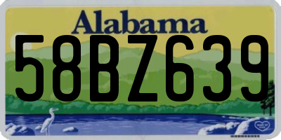 AL license plate 58BZ639